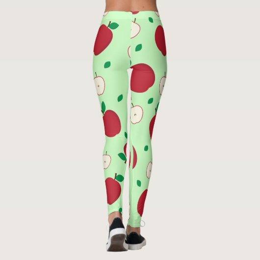 Rode appels en gesneden appels, Leggings (Achterkant)