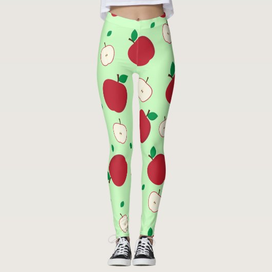 Rode appels en gesneden appels, Leggings (Voorkant)