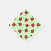 Rode appels en gesneden appels Napkins Servet (Hoek)