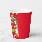 Rode appels en Rozen Het leven is goed Papieren be Bekers (Links)