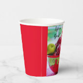 Rode appels en Rozen Het leven is goed Papieren be Bekers (Rechts)