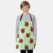 Rode appels en Schort van gesneden appels (Gedragen)