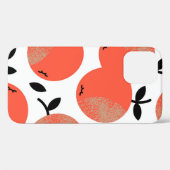 Rode appels: Gouden gestructureerd patroon. Case-Mate iPhone Case (Achterkant (horizontaal))