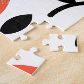 Rode appels: Gouden gestructureerd patroon. Legpuzzel (Zijkant)