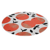 Rode appels: Gouden gestructureerd patroon. Snijplank (Hoek)