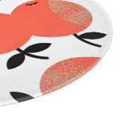 Rode appels: Gouden gestructureerd patroon. Snijplank (Hoek)