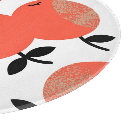 Rode appels: Gouden gestructureerd patroon. Snijplank (Hoek)