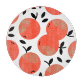 Rode appels: Gouden gestructureerd patroon. Snijplank (Voorkant)