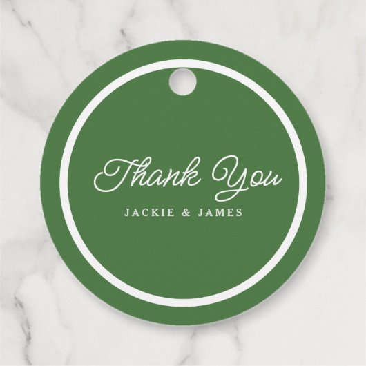 Rode Appels & Groene Gingham Custom Bedankjes Labels (Achterkant)