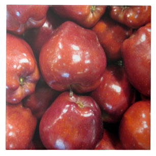 Rode appels, groot (6 x 6 inch), keramische foto-T Tegeltje