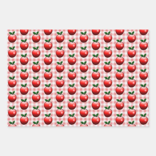 Rode appels inpakpapier vel (Voorkant)