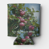 Rode appels klaar voor het plukken van gepersonali blikjeskoeler (Voorkant)