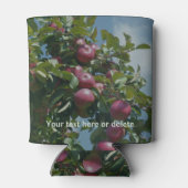 Rode appels klaar voor het plukken van gepersonali blikjeskoeler (Achterkant)