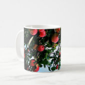 Rode appels koffiemok (Voorkant links)