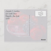 Rode appels leven nog steeds olie schilderen Dank  Briefkaart (Achterkant)