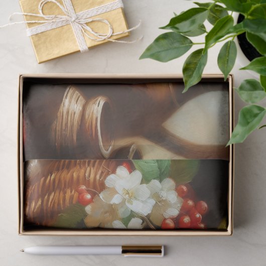 rode appels mand stilleven schilderij decoupage tissuepapier (Geschenk)