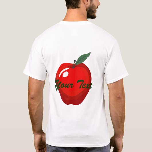 Rode appels Mannen T-shirt (Achterkant)