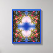 Rode appels op Abstracte boomverf Canvas Afdruk (Voorkant)