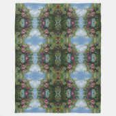 Rode appels op Abstracte boomverf Fleece Deken (Voorkant)