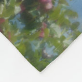 Rode appels op Abstracte boomverf Fleece Deken (Hoek)