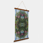 Rode appels op Abstracte boomverf Hangend Wandkleed (Gebogen)