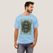 Rode appels op Abstracte boomverf T-shirt (Voorkant volledig)