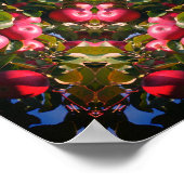 Rode appels op Abstracte Natuur van bomen Poster (Hoek)