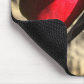 Rode appels op bomen muismat (Hoek)