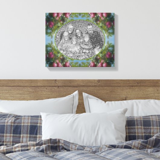 Rode appels op boom Creëer Uw eigen foto Canvas Afdruk (Insitu (Slaapkamer))