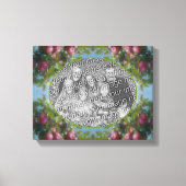 Rode appels op boom Creëer Uw eigen foto Canvas Afdruk (Voorkant)