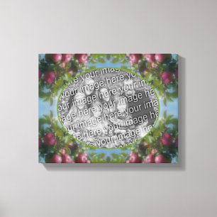 Rode appels op boom Creëer Uw eigen foto Canvas Afdruk