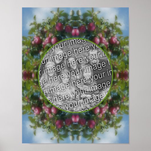 Rode appels op boom Lijst Creëer Uw eigen foto Poster (Voorkant)