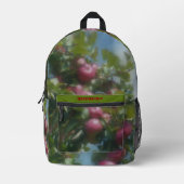 Rode appels op boom schilderen bedrukte rugzak (Voorkant)