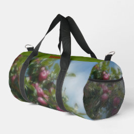 Rode appels op boom schilderen gepersonaliseerd plunjezak