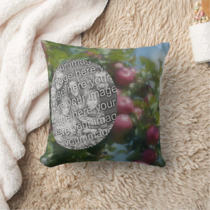 Rode appels op boom schilderen Voeg je foto toe Kussen