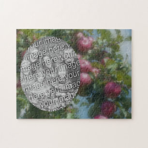 Rode appels op boom schilderen Voeg je foto toe Legpuzzel