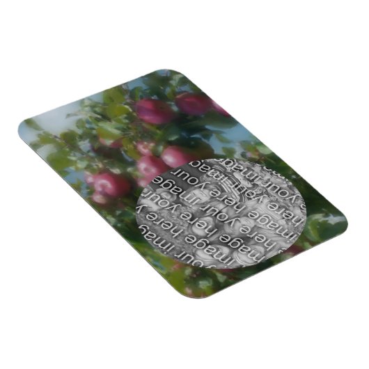 Rode appels op boom schilderen Voeg je foto toe Magneet (Rechterzijde)