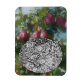 Rode appels op boom schilderen Voeg je foto toe Magneet (Verticaal)