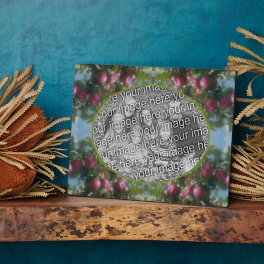 Rode appels op boom Voeg je foto toe Fotoplaat (Zijkant)