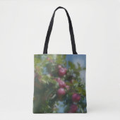 Rode appels op boomfoto's tote bag (Voorkant)