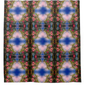 Rode appels op de boom Abstract Douchegordijn (Voorkant)