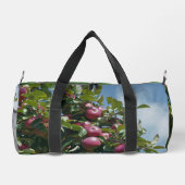 Rode appels op de boom gepersonaliseerd plunjezak (Achterkant)