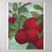 Rode appels op groen poster (Voorkant)