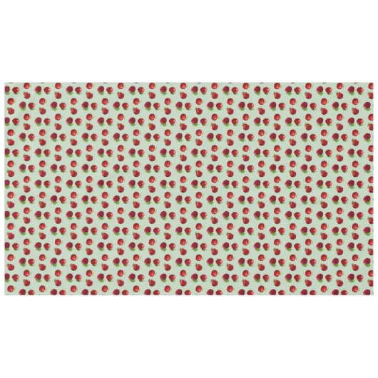 Rode appels op lichtgroene tablet tafelkleed (Voorkant (Horizontaal))