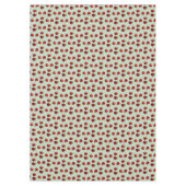 Rode appels op lichtgroene tablet tafelkleed (Voorkant)