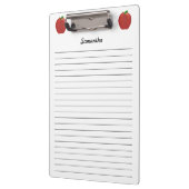 Rode appels, speciaal ontworpen klemborden (Links)