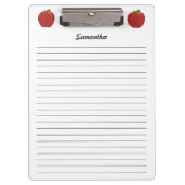 Rode appels, speciaal ontworpen klemborden (Voorkant)