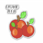 Rode appels sticker (Voorkant)