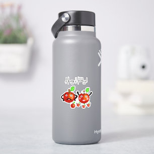 Rode appels sticker