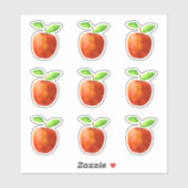 Rode appels sticker set (Vel)